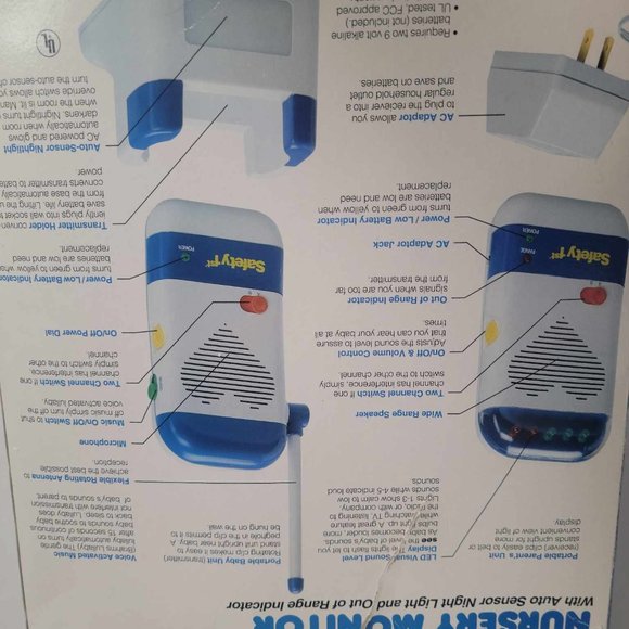 Safety 1st Deluxe Musical Sight & Sound Nursery Monitor baby 205 - Picture 14 of 14